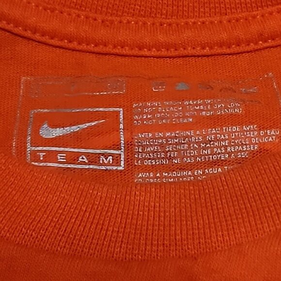 Nike Team Oregon State Beavers Orange T-Shirt S Cotton Blend Logo Graphic Design - Picture 4 of 6